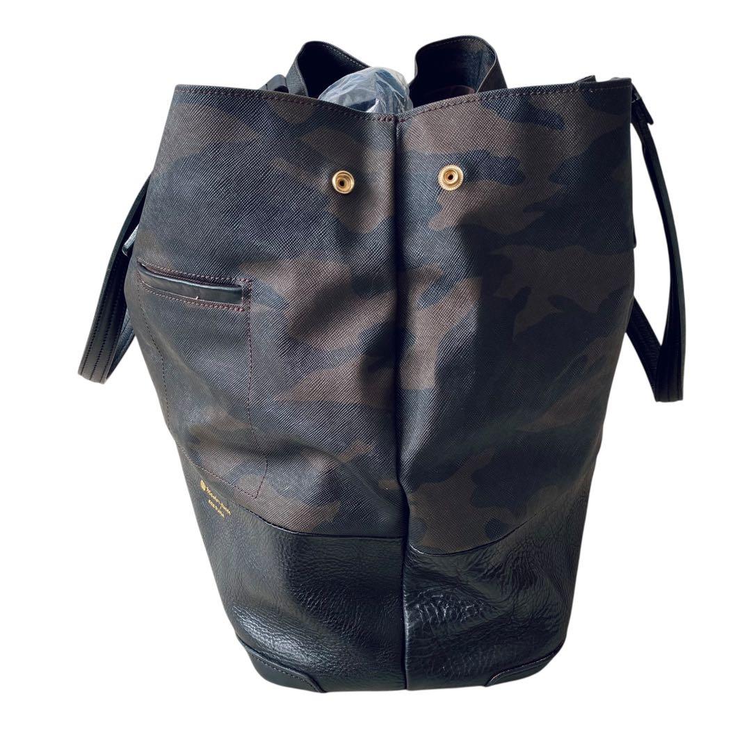 masterpiece マスターピース【美品】PVC＆レザー トートバッグ