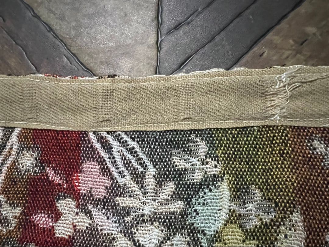 カーテン バンビ 鹿 インテリア 昭和レトロ 当時物 レトロポップ コブラン織