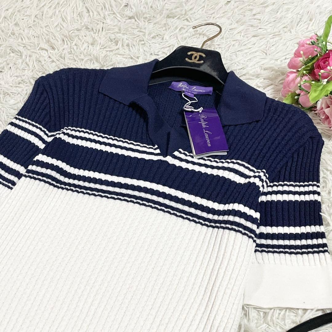 極美品● ラルフローレン パープルレーベル ニット カットソー ウール M
