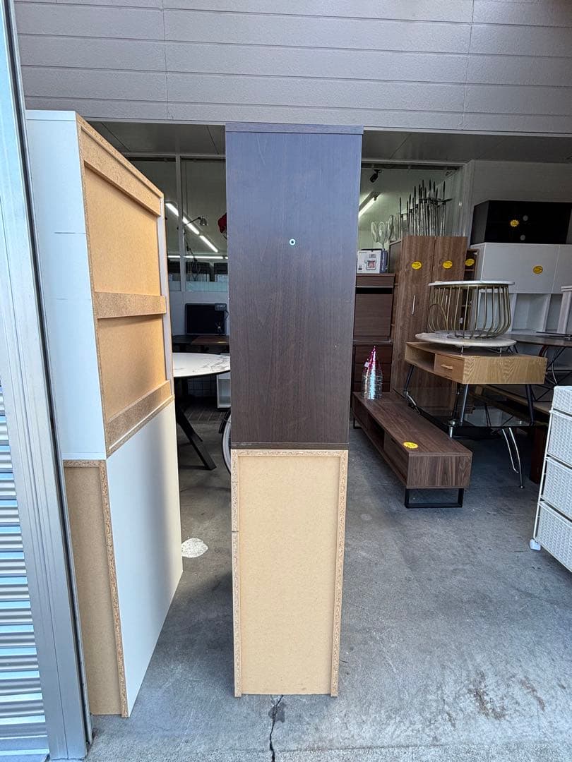 デスクサイド収納ラック ダークブラウン