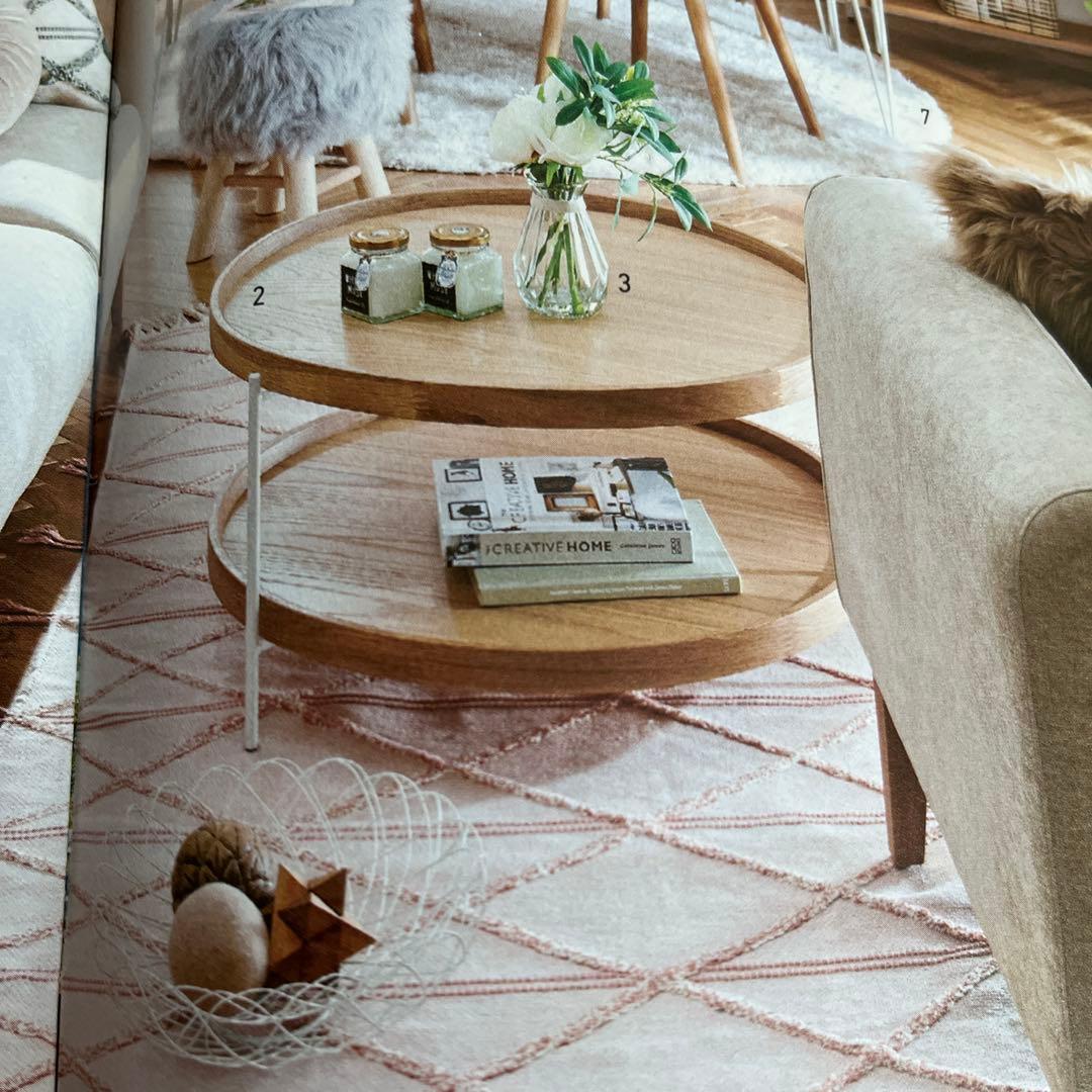 木製　コーヒーテーブル　サイドテーブル　未使用