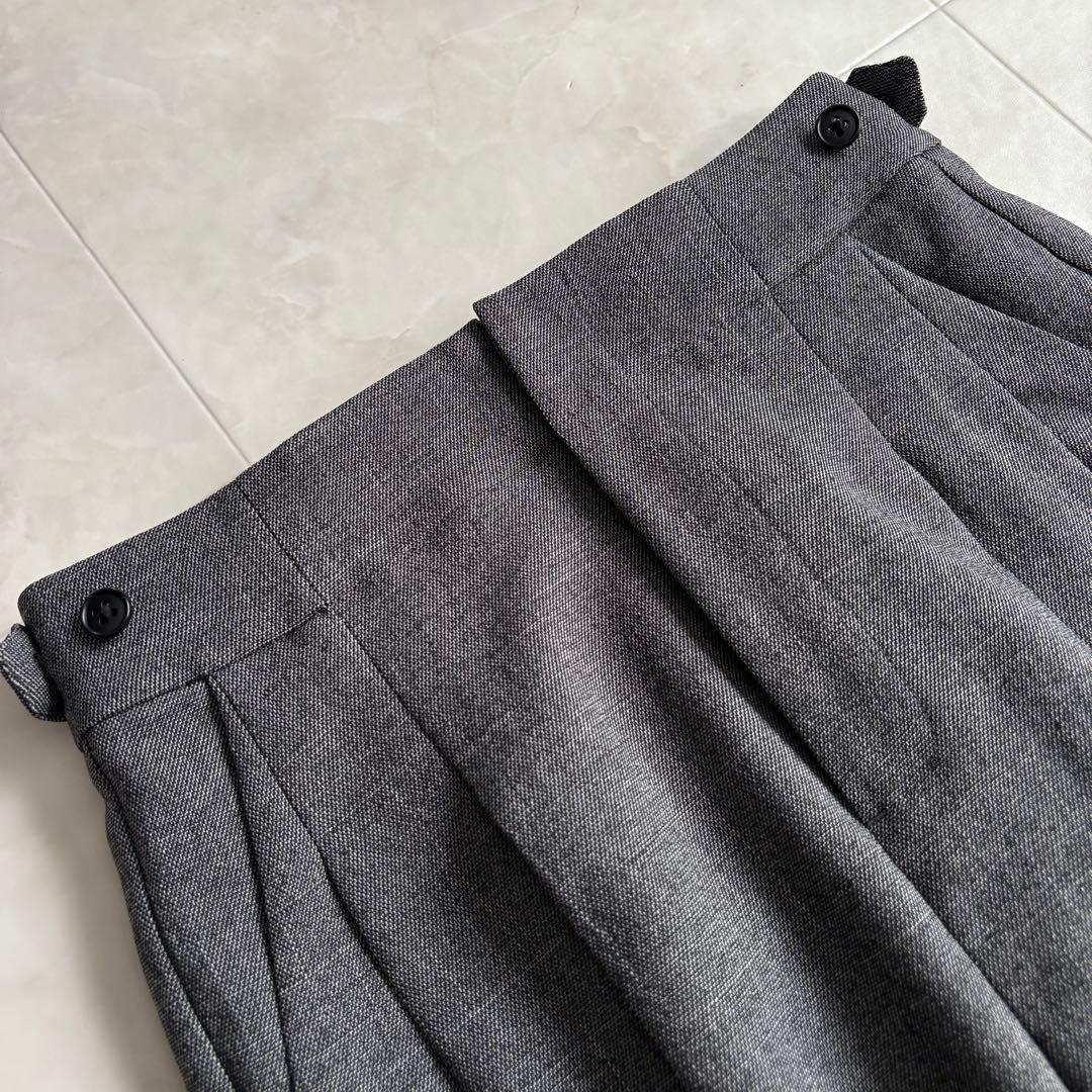 美品✨グリーンレーベルリラクシング ノーカラーセットアップ グレー 36 S相当