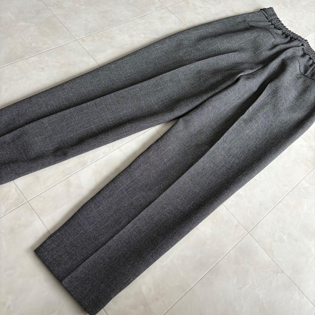 美品✨グリーンレーベルリラクシング ノーカラーセットアップ グレー 36 S相当