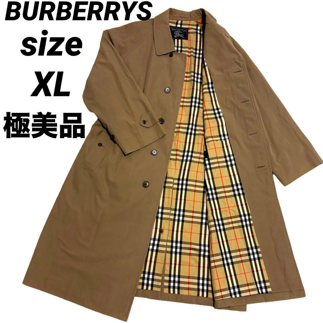 美品BURBERRYS バーバリーステンカラーコート ノバチェック メンズ XL