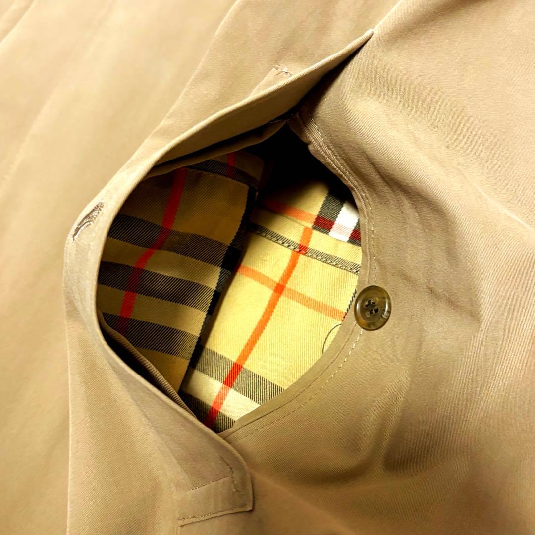 美品BURBERRYS バーバリーステンカラーコート ノバチェック メンズ XL