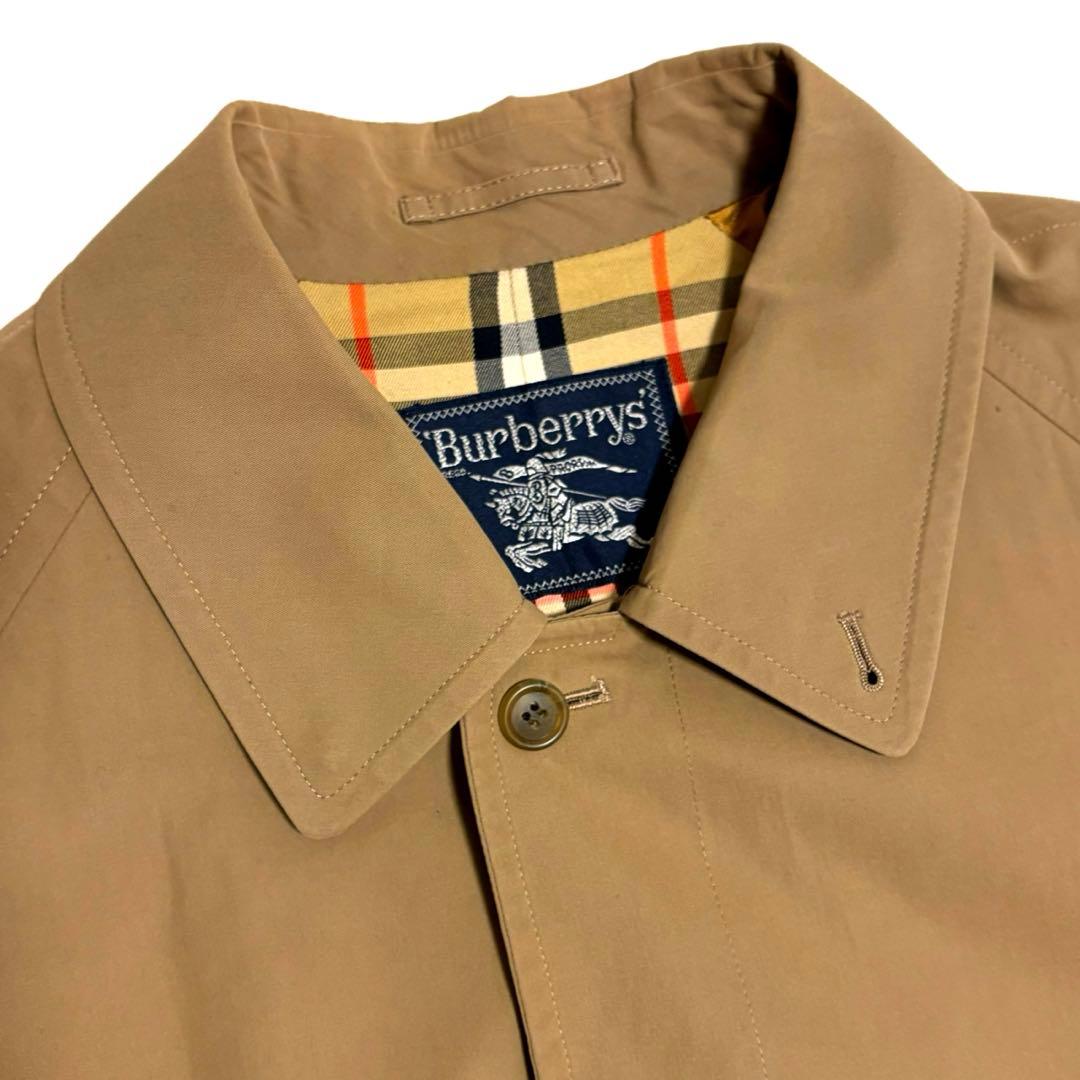 美品BURBERRYS バーバリーステンカラーコート ノバチェック メンズ XL