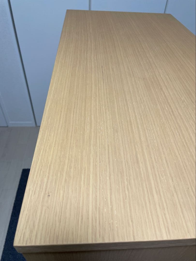 無印良品　オーク材チェスト6段ワイド　廃盤　幅800 mm ①