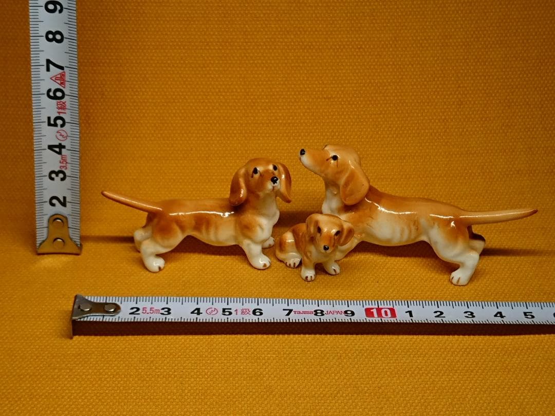 【美品】犬　ダックスフンド　陶器　置物　インテリア　工芸品　美術品　A3271