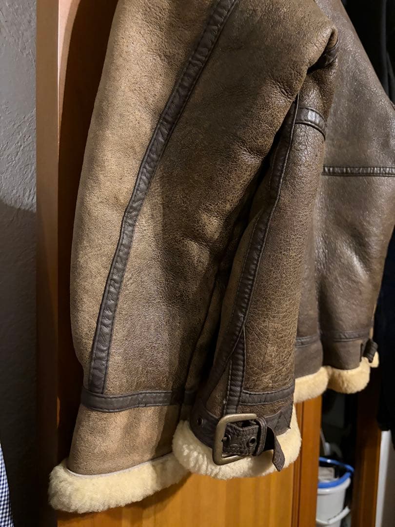 nico☆B-3 フライトジャケット　ミリタリー　ムートン　ボア　ブラウン