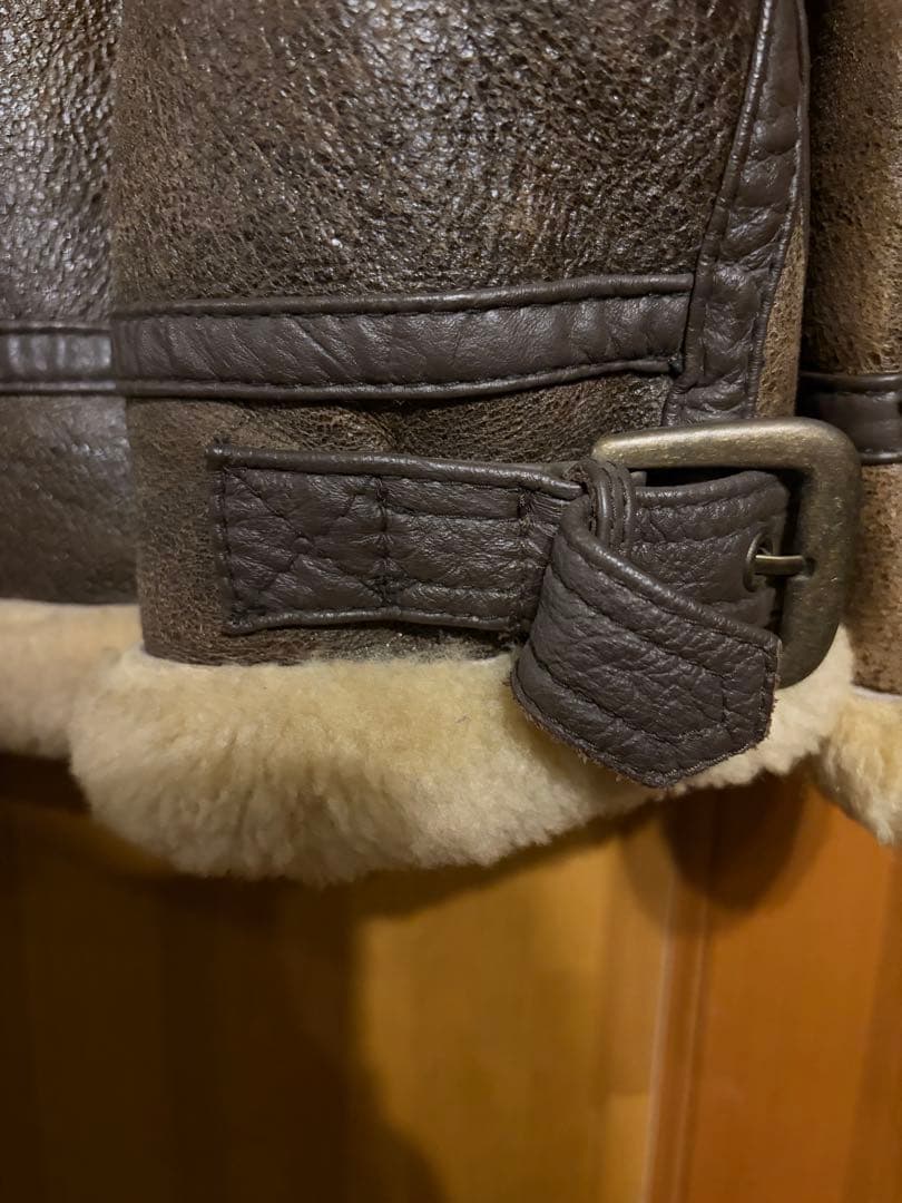 nico☆B-3 フライトジャケット　ミリタリー　ムートン　ボア　ブラウン