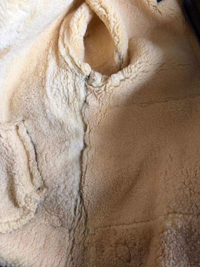 nico☆B-3 フライトジャケット　ミリタリー　ムートン　ボア　ブラウン