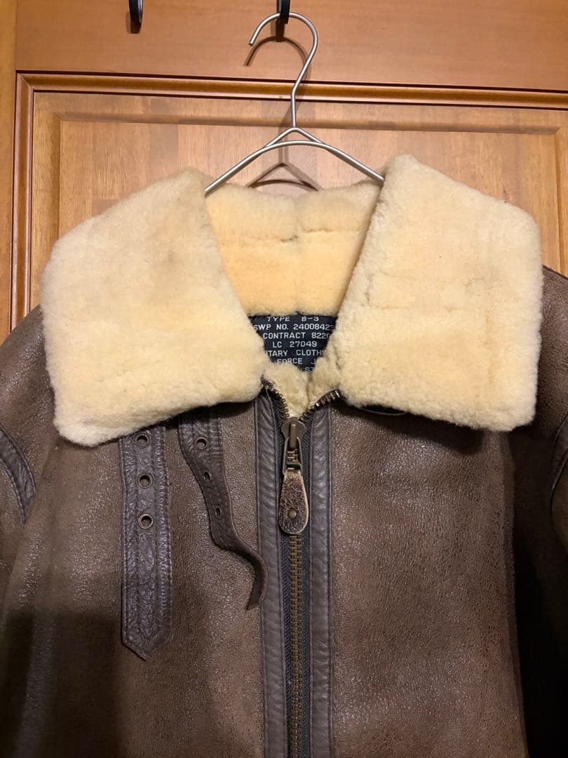 nico☆B-3 フライトジャケット　ミリタリー　ムートン　ボア　ブラウン