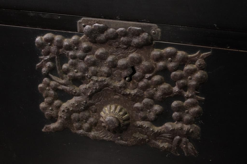 打ち出し金具！庄内箪笥 古家具/古民家/時代箪笥/チェスト/和家具/古道具/収納