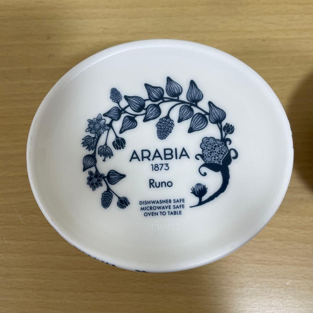 Arabia Runo アラビア ルノ ジャー蓋付 0.25L コースター付き