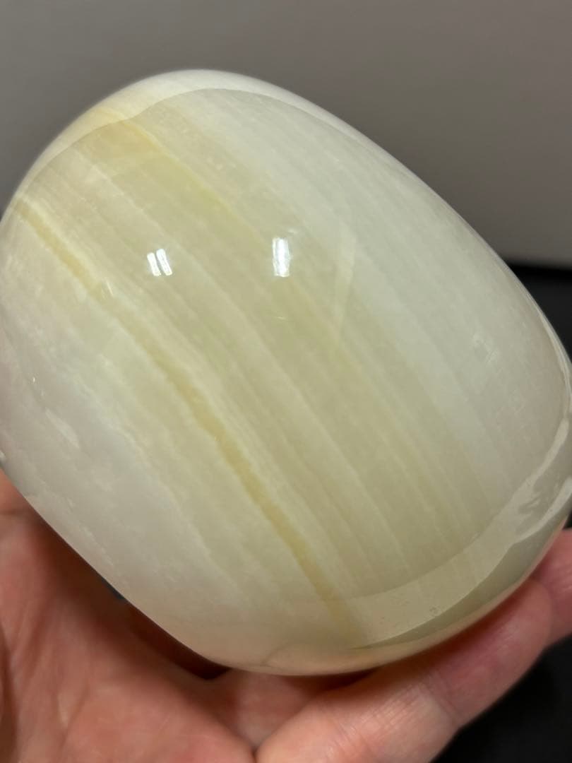 アフガンジェイド　蓋付き壺　630g 天然石の壺