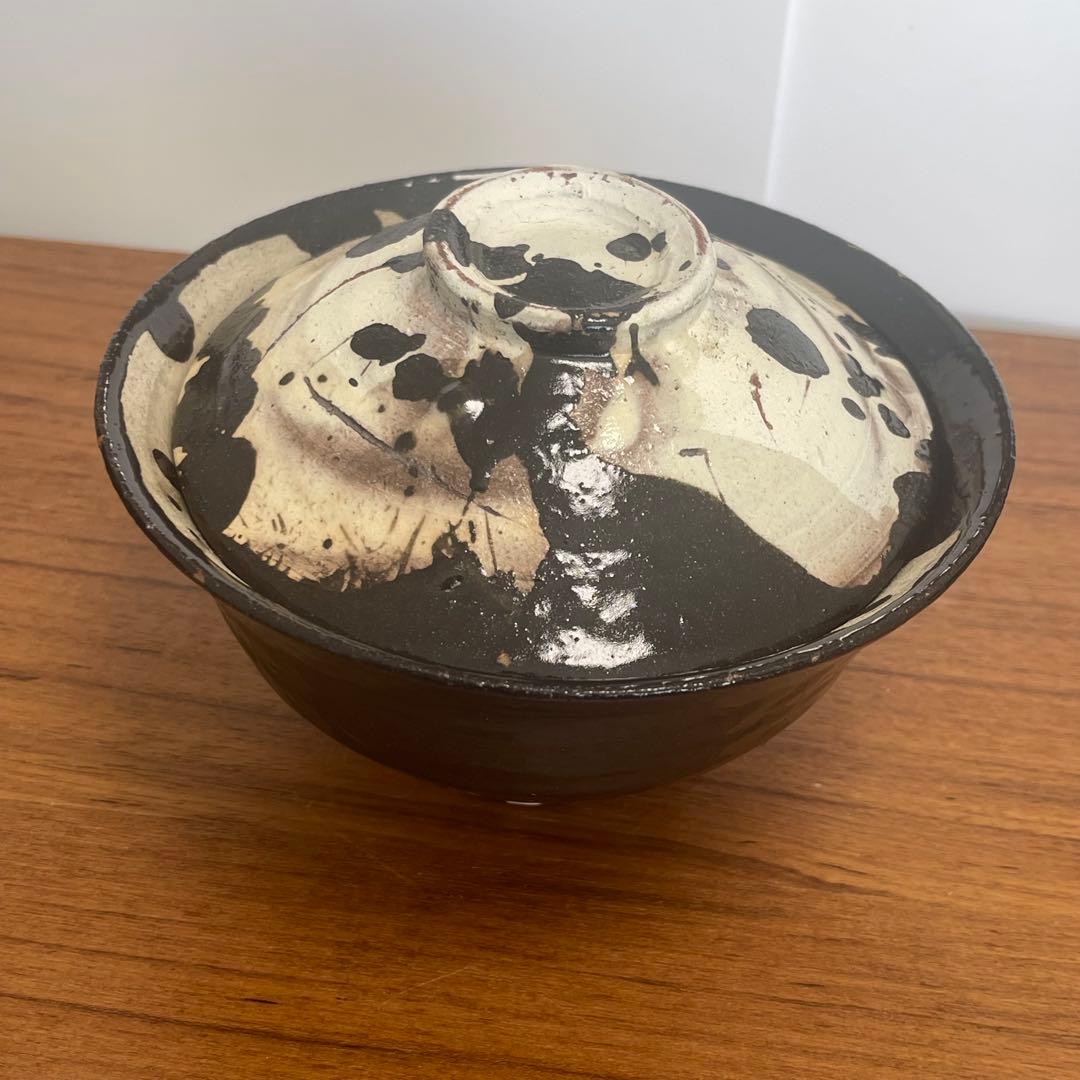 作家もの　蓋物　蓋付丼