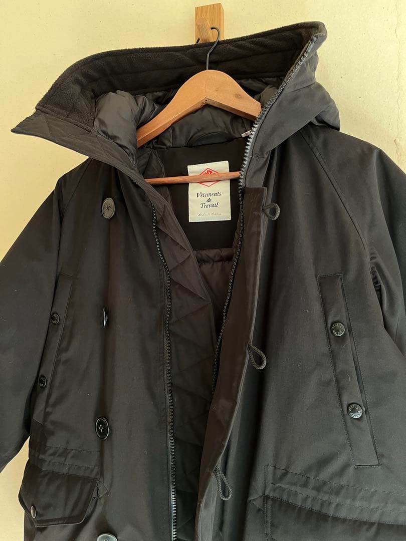 DANTONマウンテンパーカー風　ダウンジャケット Sサイズ黒　美品