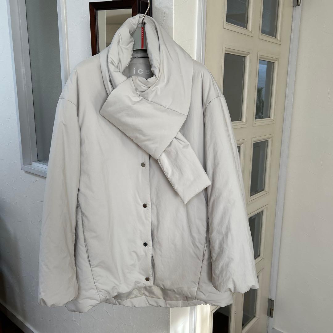 最終価格です！iCB ホワイト ジャケット マフラー付き！