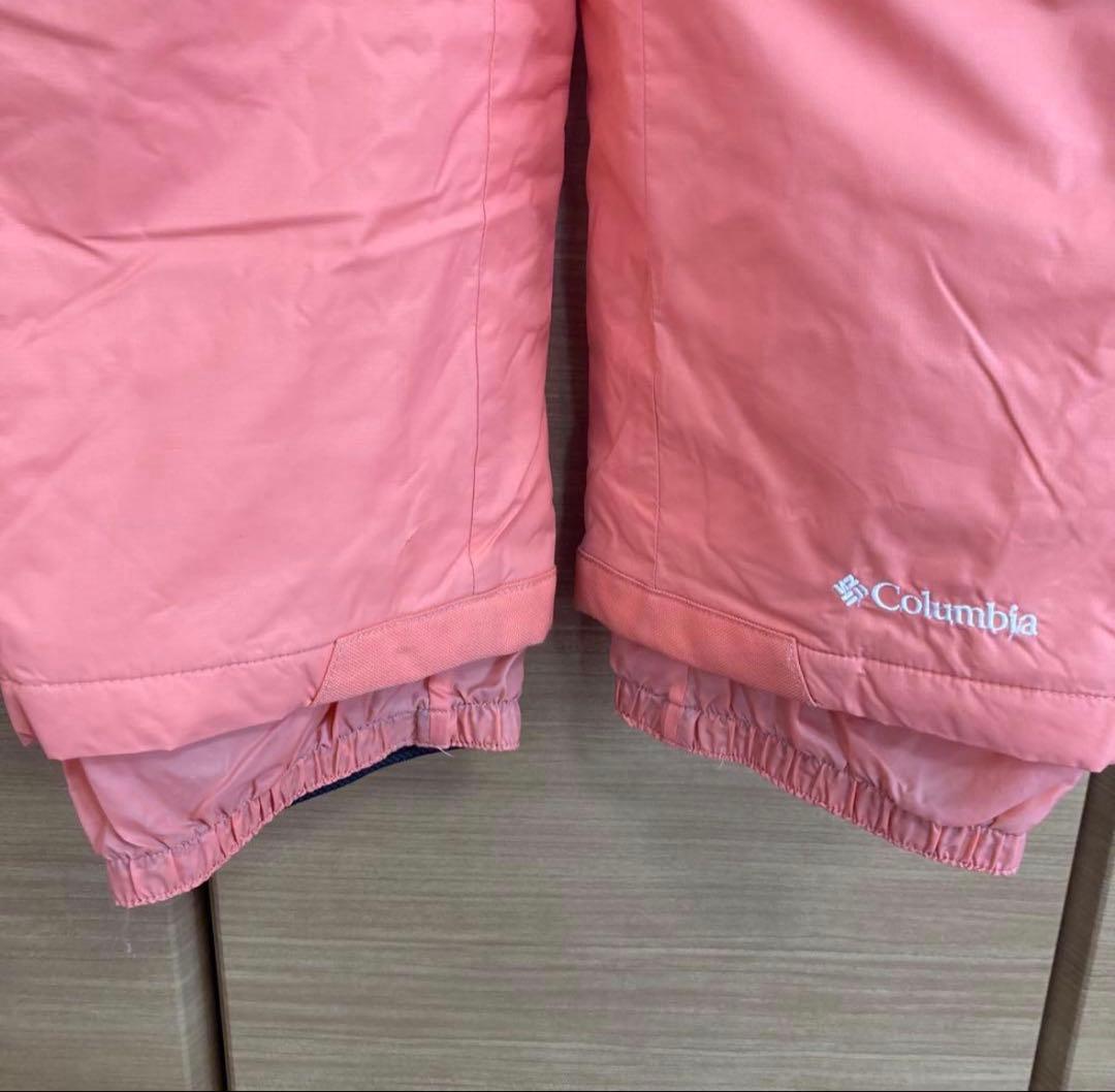 Columbia 子供用フード付きジャケット ピンク/オレンジ　手袋セット