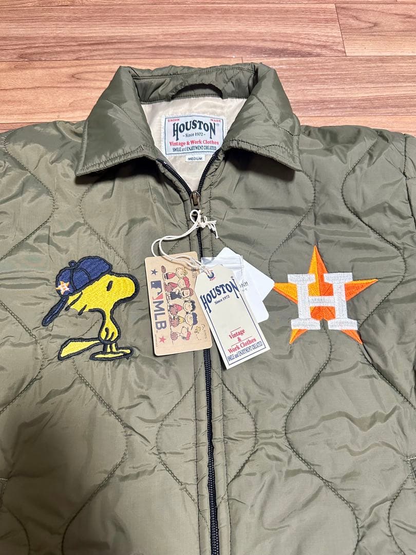 HOUSTON（ヒューストン） MLB×PEANUTS キルティングジャケット