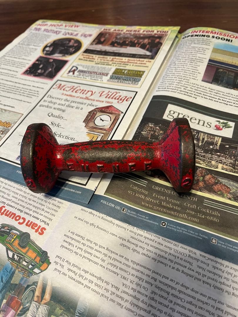 ヴィンテージ　ダンベル　インテリア雑貨