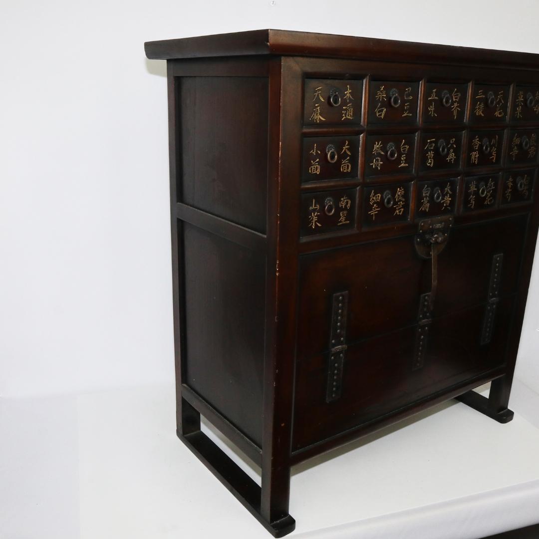 薬棚　薬箪笥　漢方　薬箱　中国薬棚　チェスト　キャビネット