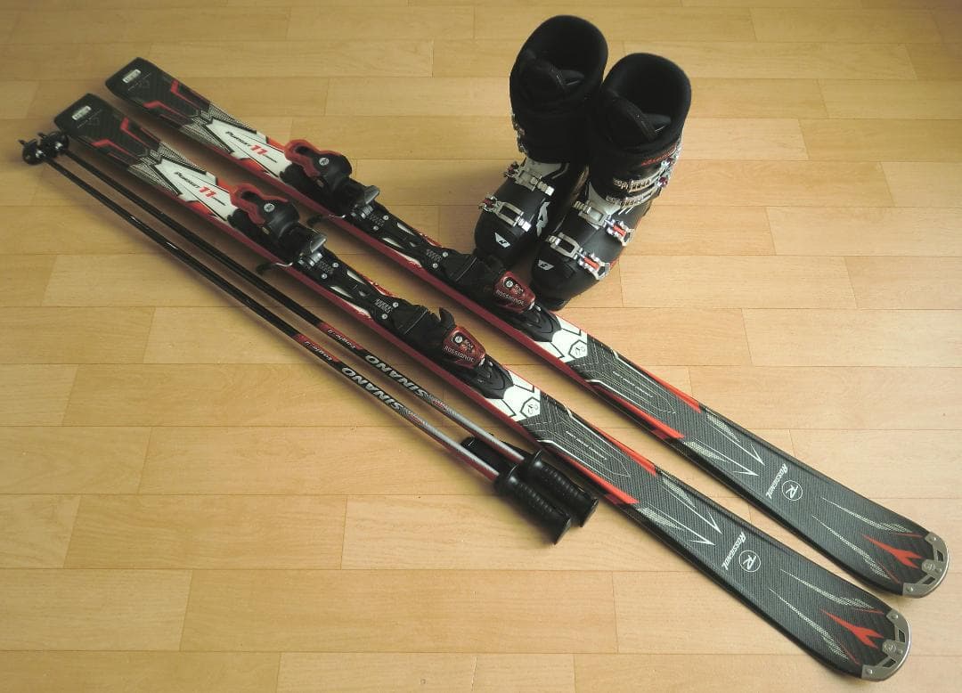 ■■送料無料■ロシニョール■メンズスキーセット■170/28-28.5■メンテ付