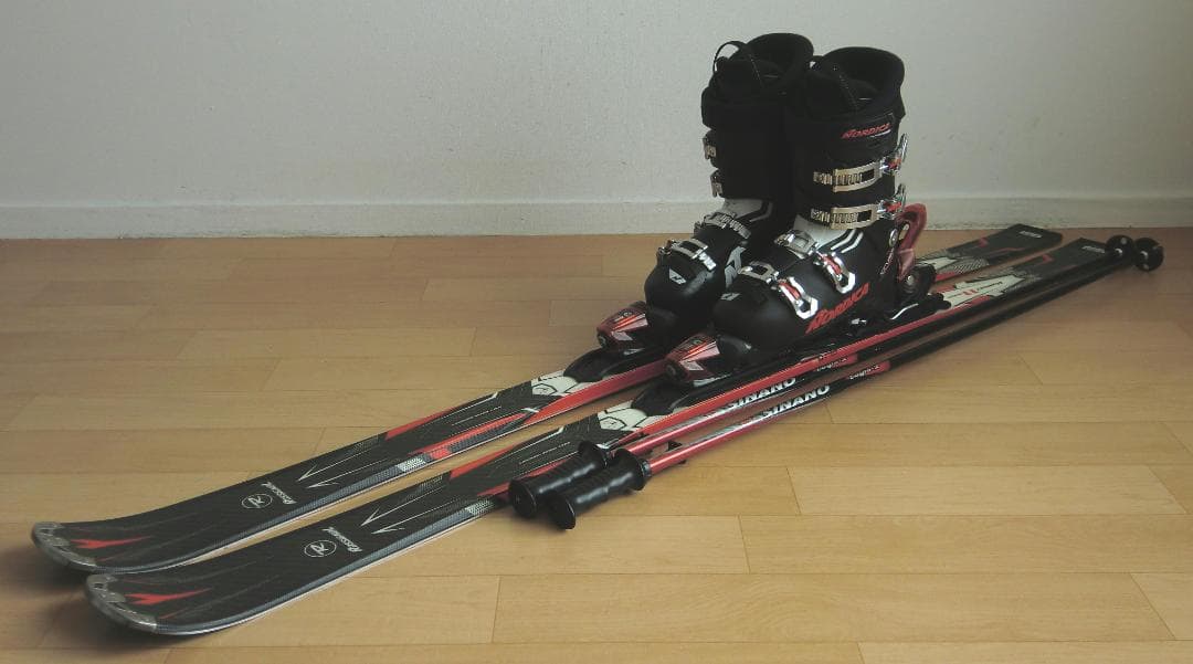 ■■送料無料■ロシニョール■メンズスキーセット■170/28-28.5■メンテ付