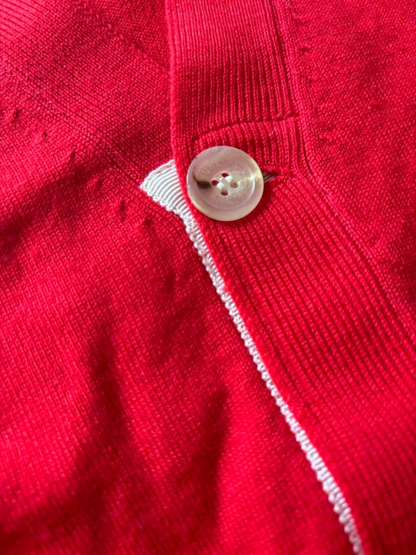 MAISON KITSUNÉ レッド カーディガン L