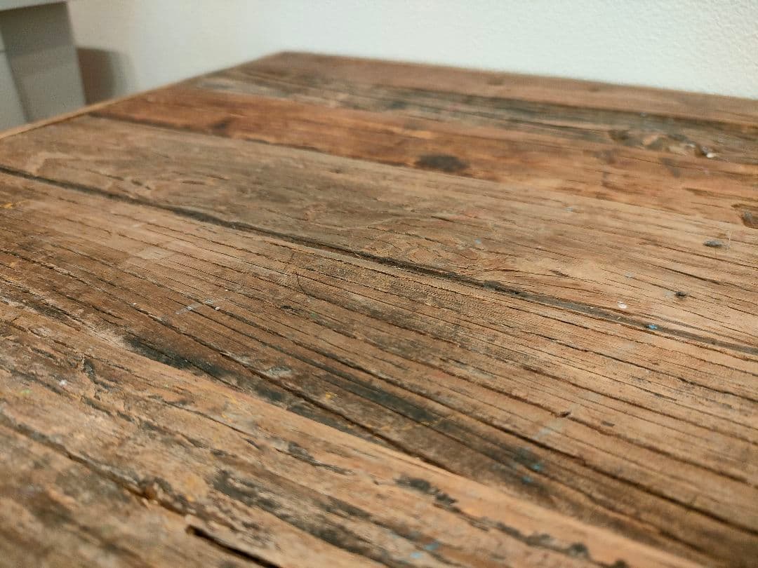 古材×アイアン ローテーブル　クラッシュゲート 関家具