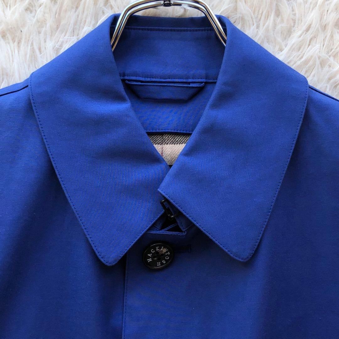 【美品】マッキントッシュロンドン　ゴム引きコート　ステンカラー　ライナー　撥水