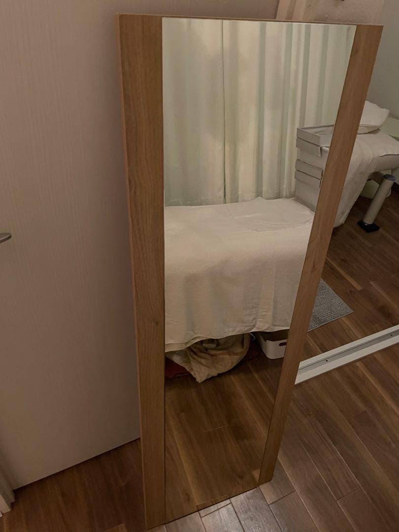 姿見 スリム 木製 全身鏡 北欧　鏡板の姿見のみ✖️3枚