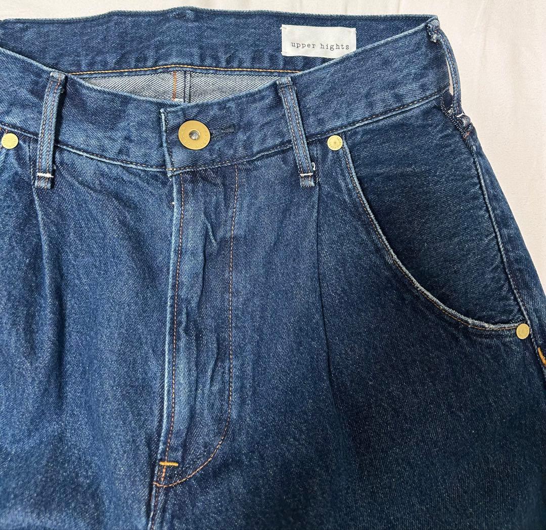 【別注】upper hights for conteタックデニムパンツ UN