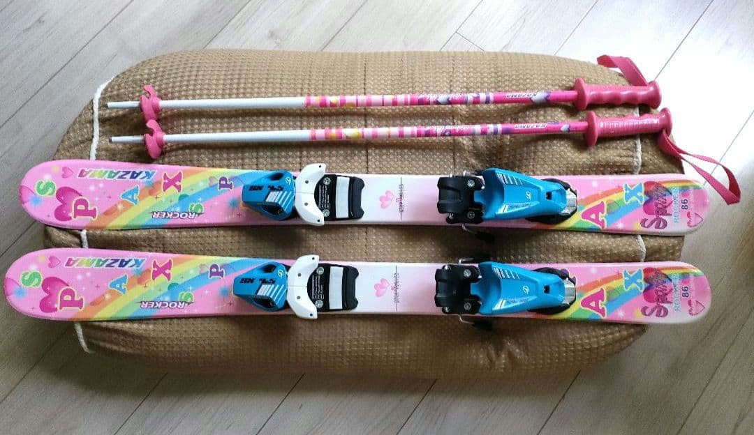 未来ママ　Alpen KAZAMA 子供用スキーセット