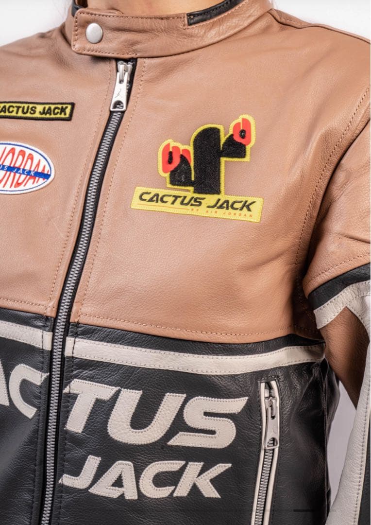 ☆新品☆ ジョーダン x トラヴィス スコット ウィメンズレザージャケット　XL