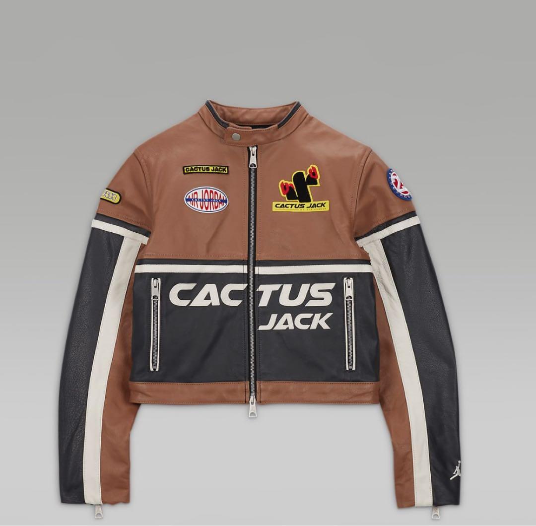 ☆新品☆ ジョーダン x トラヴィス スコット ウィメンズレザージャケット　XL