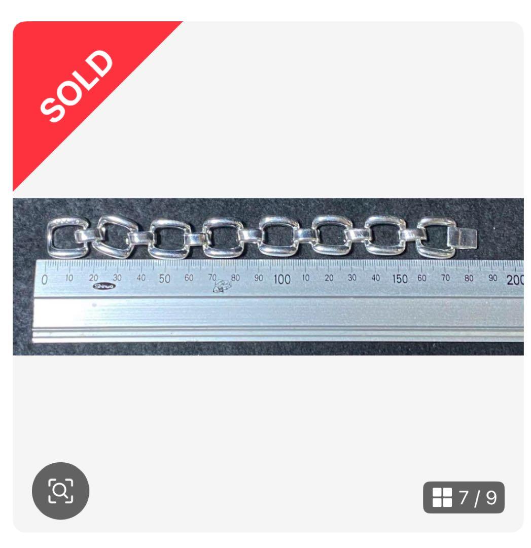 925 シルバー TAXCO ヴィンテージ VINTAGE スクエアブレスレット