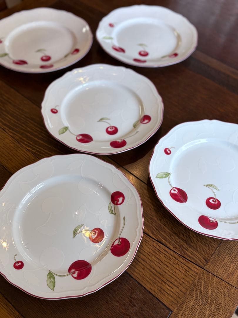 リチャードジノリ アンティコチェリー ディナープレート5枚セット