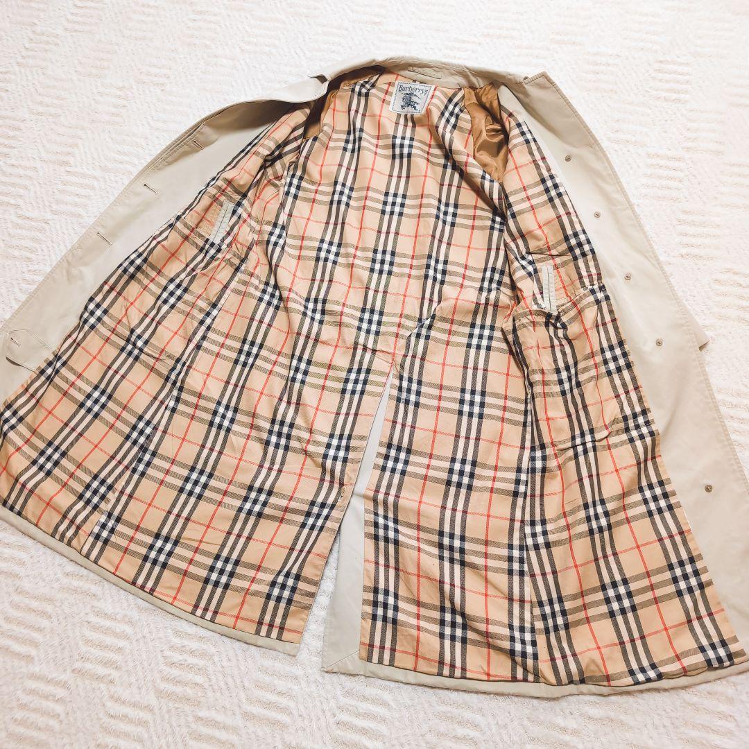 BURBERRYS バーバリーズ ステンカラーコート 裏ノバチェック アイボリー