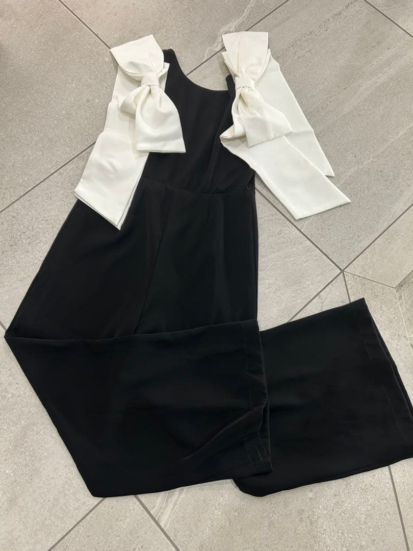 試着のみ CLARA セレクトショップ ビッグリボン ロンパース Sサイズ