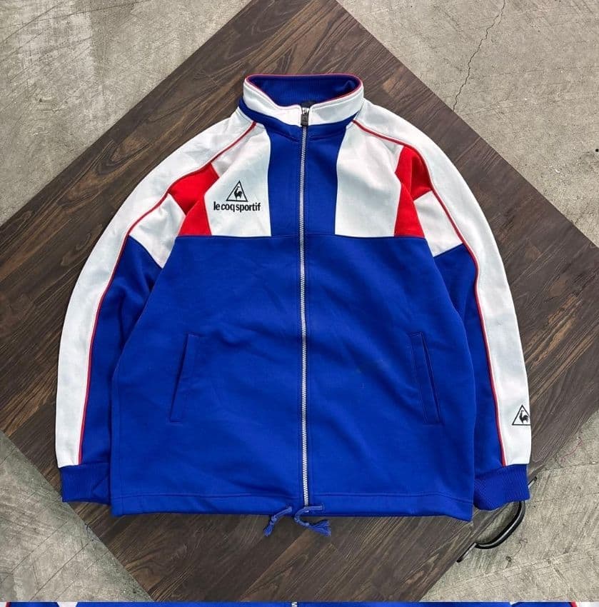 ☆未使用☆le coq　sport　QS-5519 ブルー ジャージジャケットO