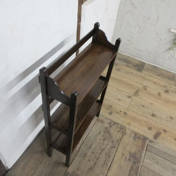 英国 アンティーク 家具 ブックシェルフ ブックケース 本棚 飾り棚 6705d