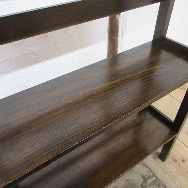 英国 アンティーク 家具 ブックシェルフ ブックケース 本棚 飾り棚 6705d