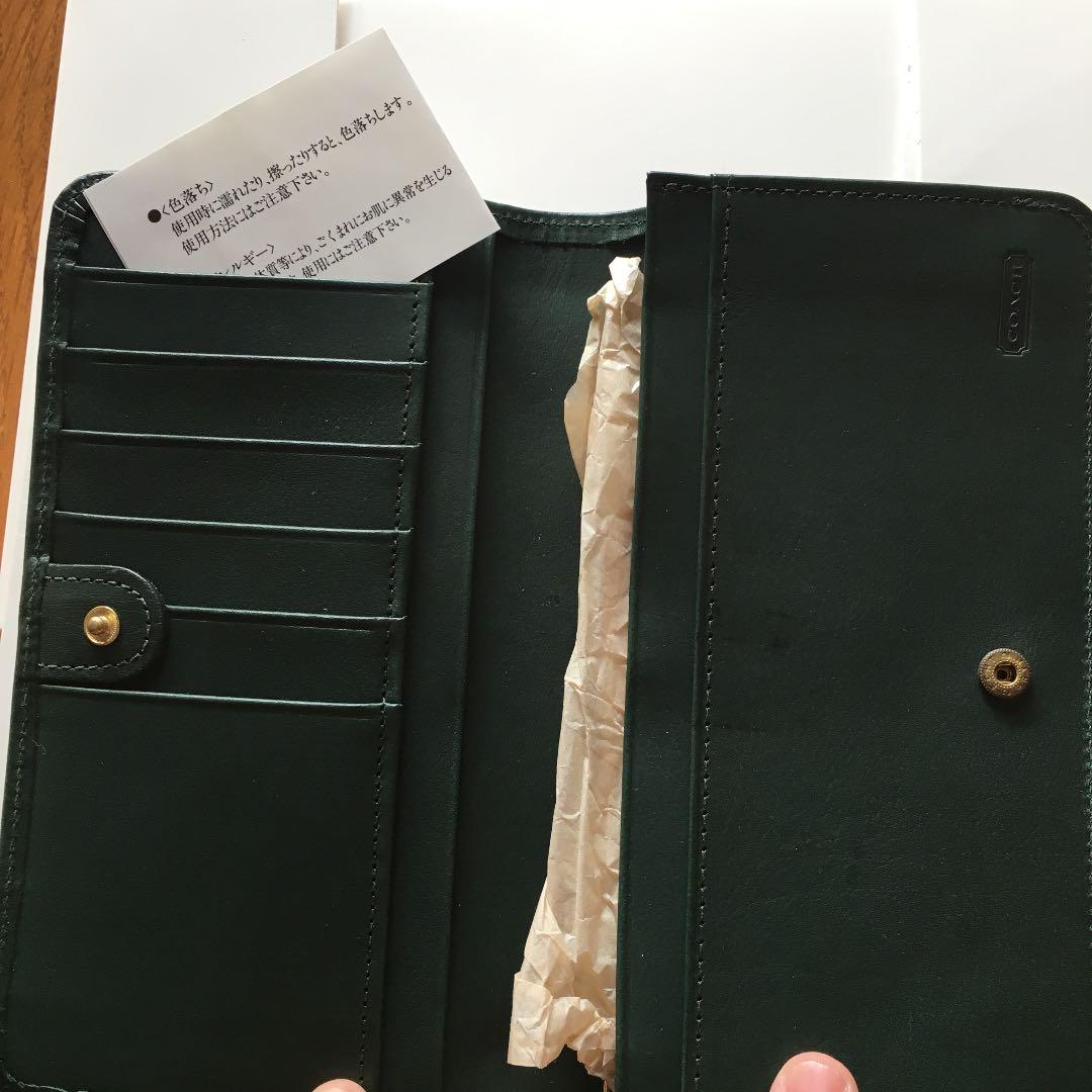 新品！Coach 長財布　グリーン