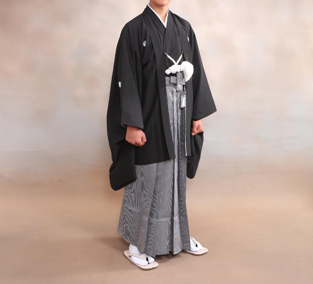 キャサリンコテージ　155-165cm[160]　羽織袴セット　黒　男子　卒業式