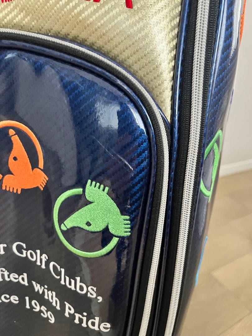 【中古】HONMA ゴルフバッグ・キャディバッグ ネイビー