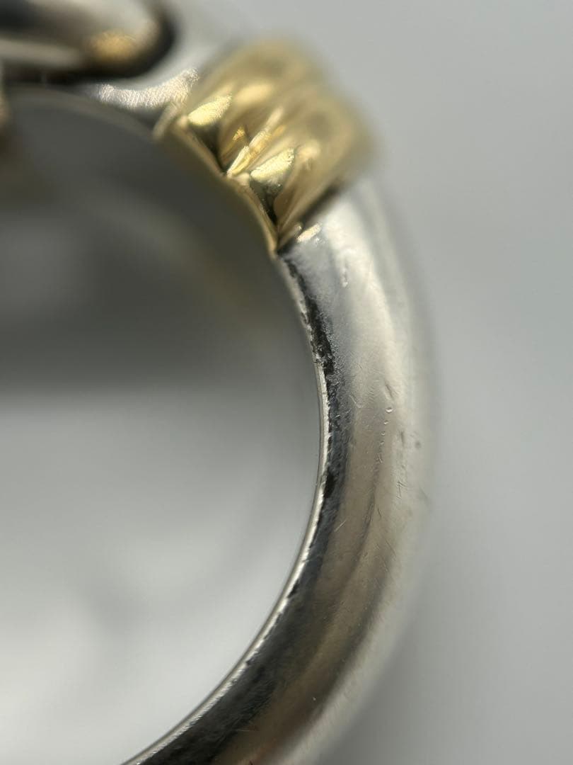 ティファニー TIFFANY サークルリング 9号 YG コンビヴィンテージ