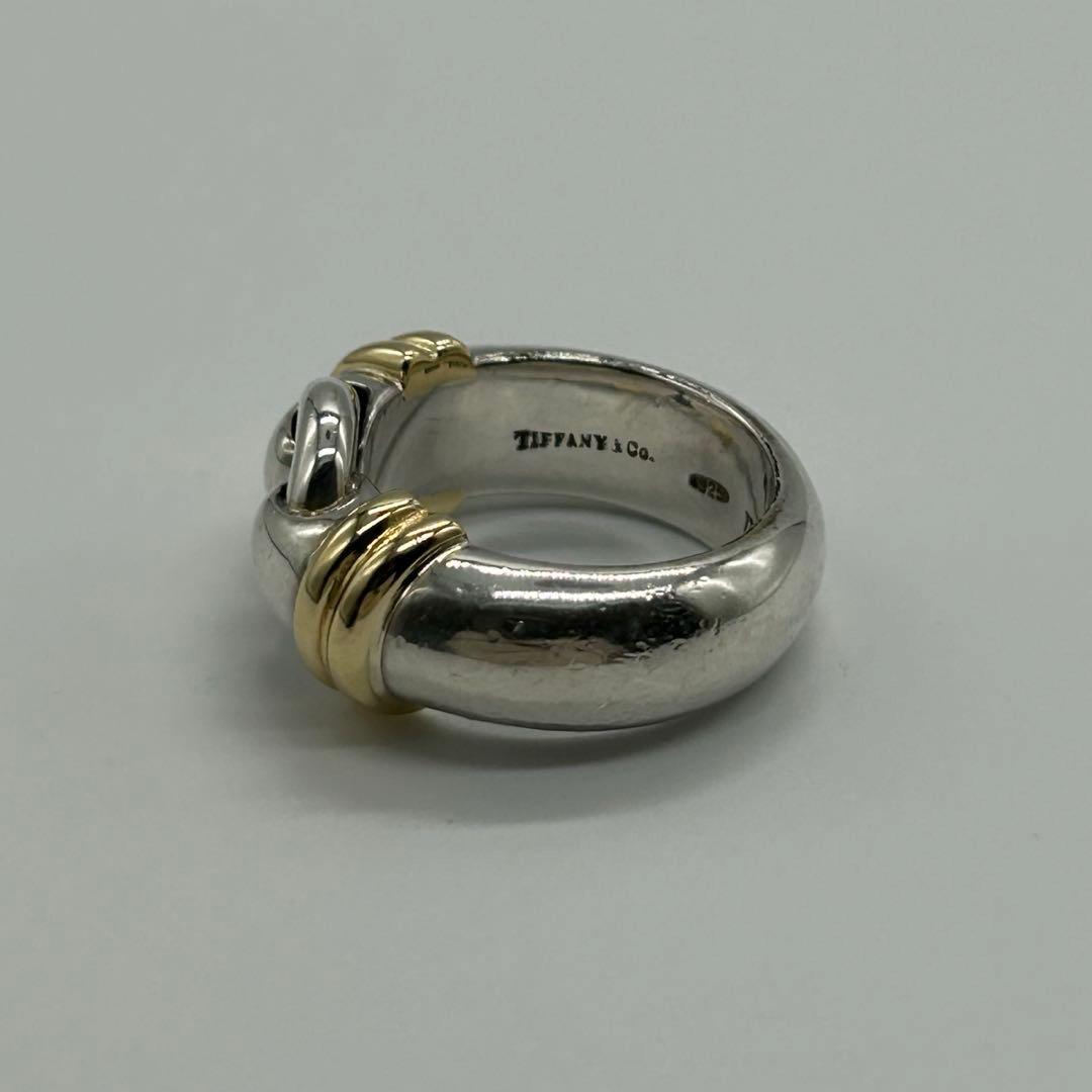 ティファニー TIFFANY サークルリング 9号 YG コンビヴィンテージ