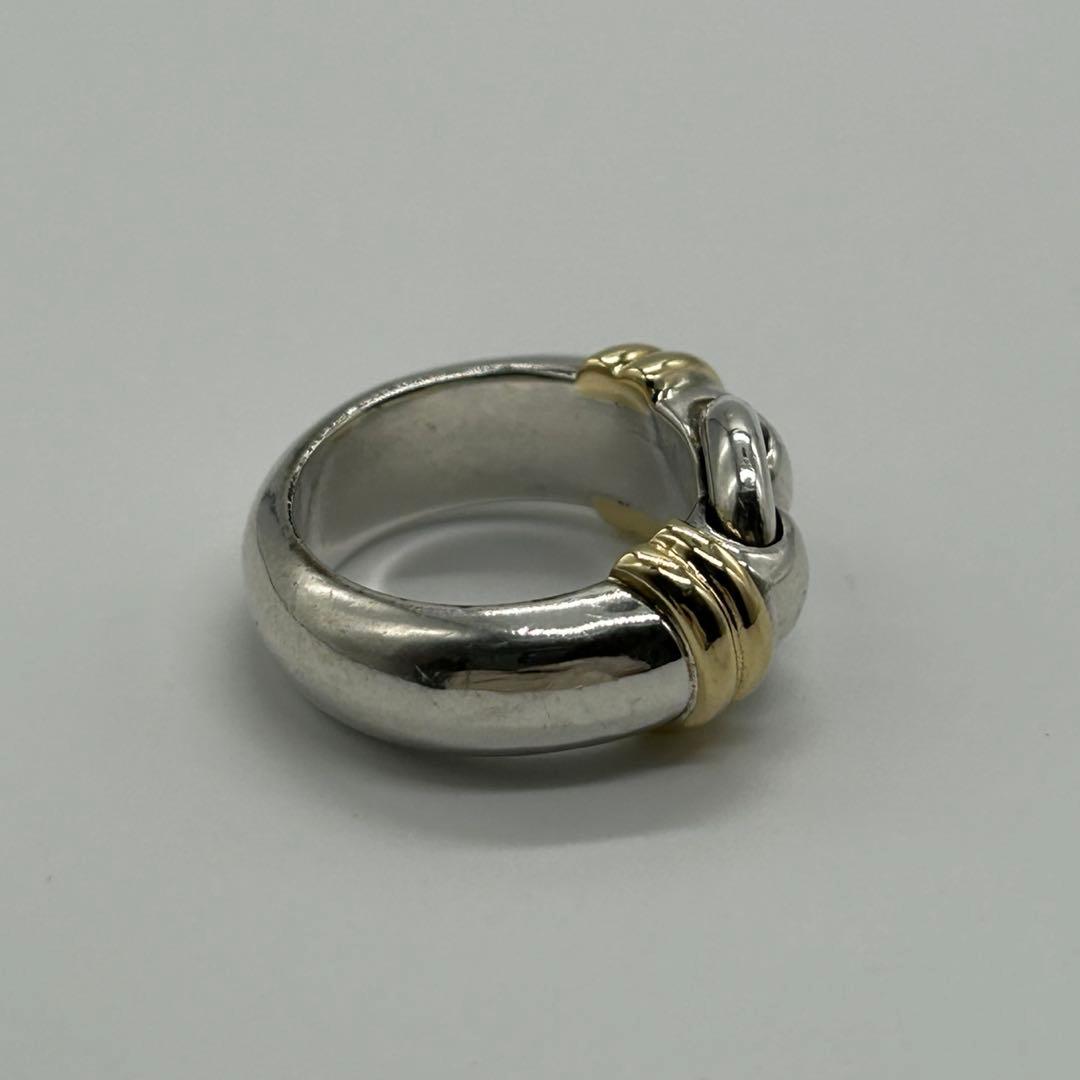 ティファニー TIFFANY サークルリング 9号 YG コンビヴィンテージ