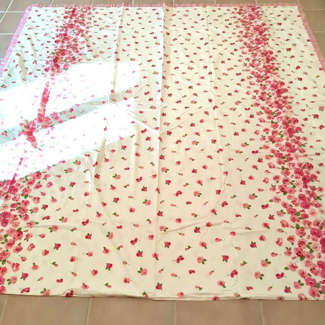 ローズ柄　布団カバー4点セット